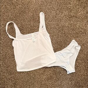 SKIMS set of White Camisole and Panty Set